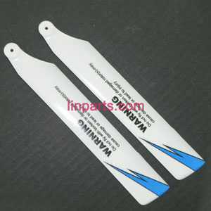 LinParts.com - XK K110S Helicopter Spare Parts: main rotor blade(White/blue)