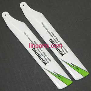 LinParts.com - XK K110S Helicopter Spare Parts: main rotor blade(White/green)