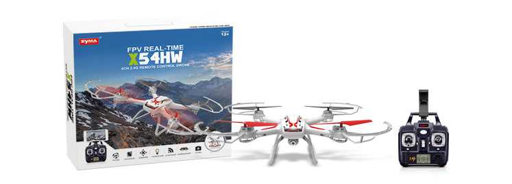 LinParts.com - Syma X54HW FPV With 720P HD Camera 2.4G 4CH 6Axis Altitude Hold RC Quadcopter