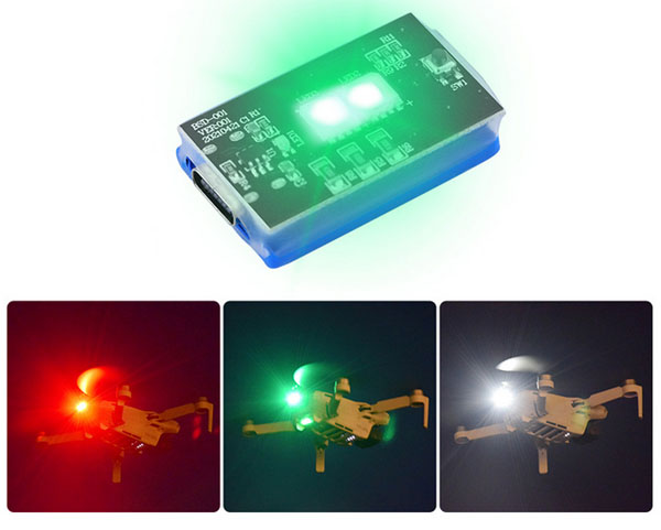 LinParts.com - Hubsan ZINO MINI PRO standard version RC Drone spare parts: Strobe light Highlight night flight indicator