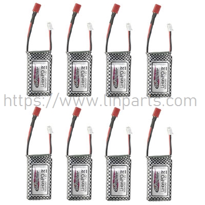 LinParts.com - XinLeHong Q901 Q902 Q903 RC Car Spare Parts: 7.4V 1000mAh Battery 8pcs