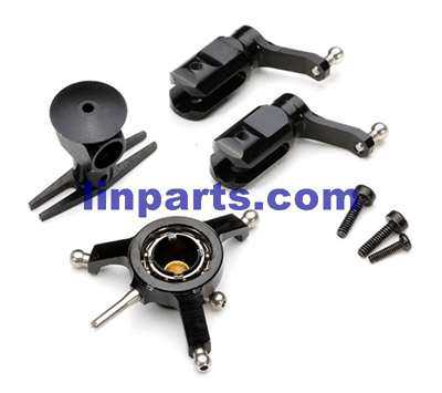LinParts.com - XK K110S Helicopter Spare Parts: Upgrading metal piece set [Black]