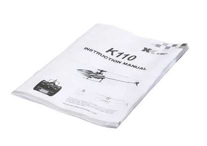 LinParts.com - XK K110S Helicopter Spare Parts: English manual book