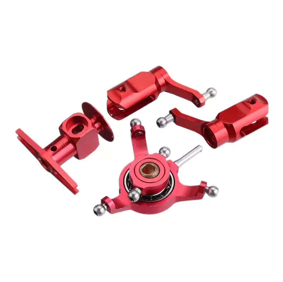 LinParts.com - XK K110S Helicopter Spare Parts: Upgrading metal piece set [Red]