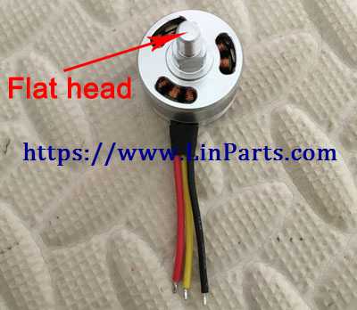 LinParts.com - XK X1 RC Drone Spare Parts: Forward Motor set（Red black yellow line）Flat head