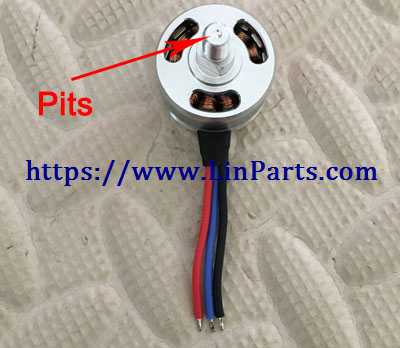 LinParts.com - XK X1 RC Drone Spare Parts: Forward Motor set（Red black blue line）With pits