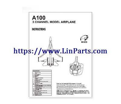 LinParts.com - XK A100 RC Airplane Spare Parts: English manual