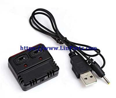 LinParts.com - XK A110 RC Airplane Spare Parts: USB charger wire + balance charger box
