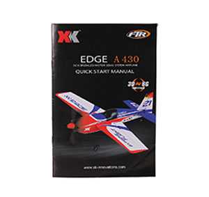 LinParts.com - XK A430 RC Airplane Spare Parts: English manual book