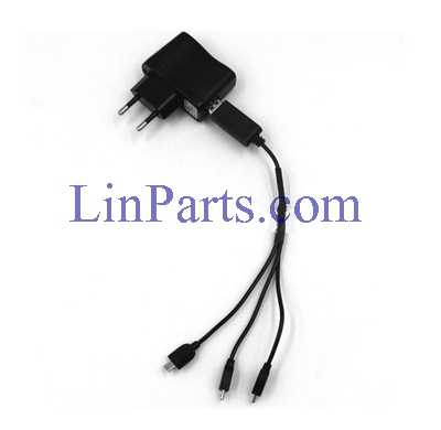 LinParts.com - FQ777 FQ35 FQ35C FQ35W RC Drone Spare parts: Charger head + USB charger(1 charge 3)